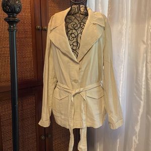 Ann Taylor Loft, large Blazer, light tan
